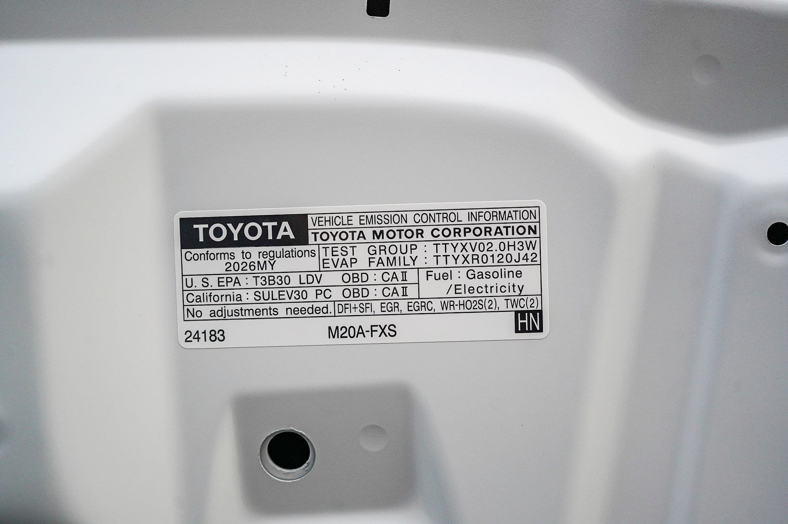 New 2026 Wind Chill Pearl Toyota XSE image 14