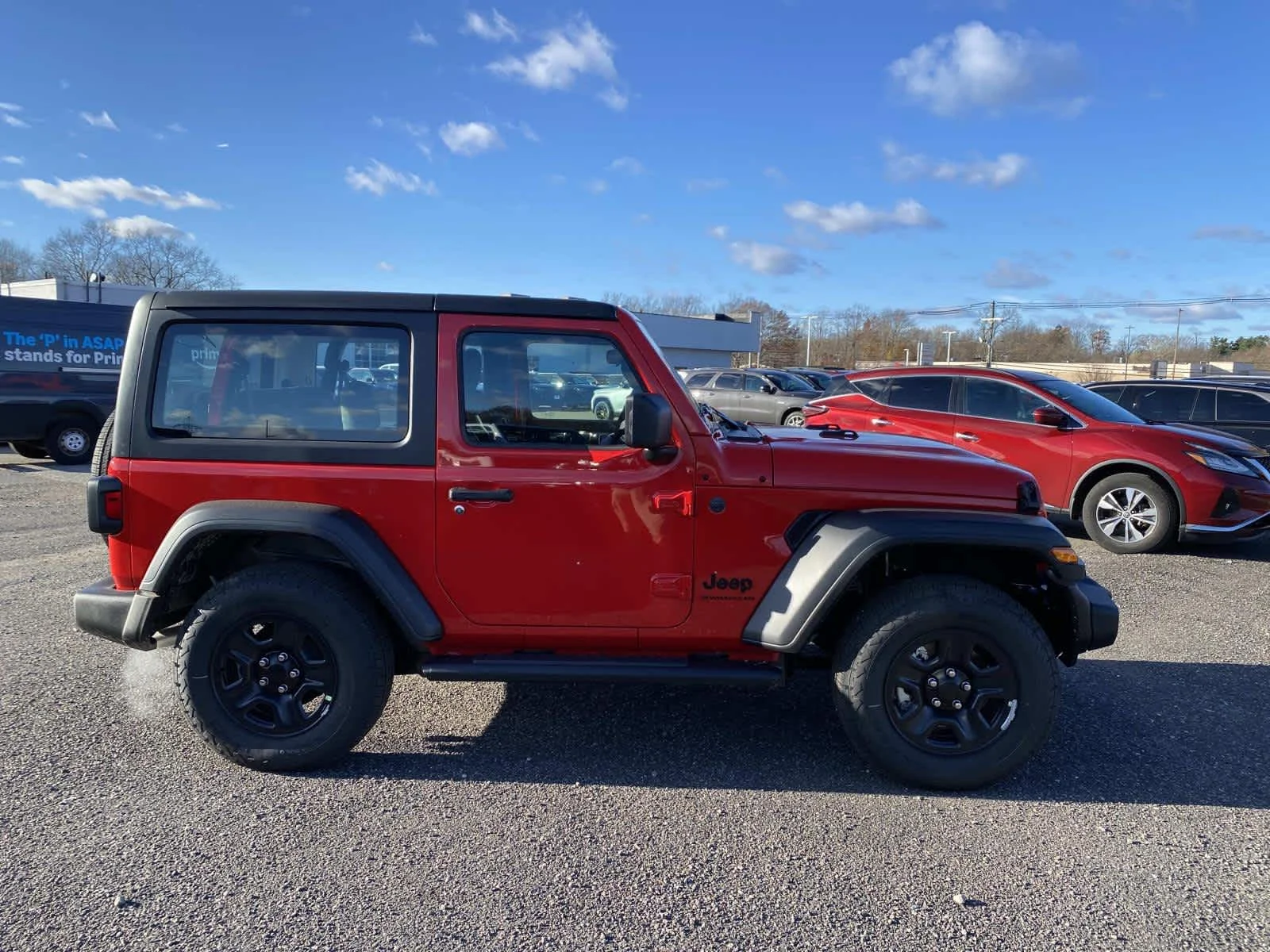 New 2026 Firecracker Red Clear-Coat Exterior Paint Jeep Sport image 2