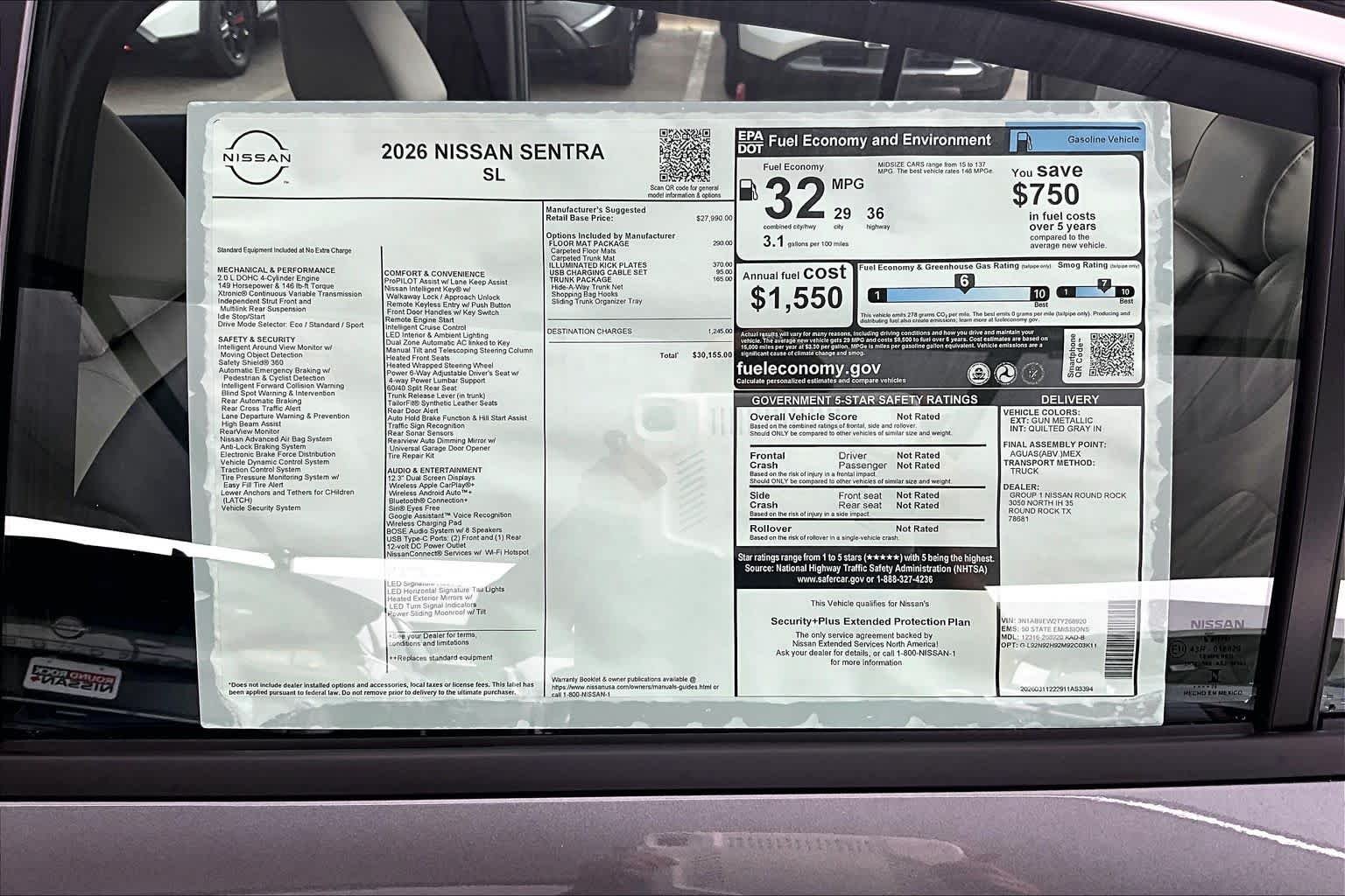 New 2026 Gun Metallic Nissan SL image 19