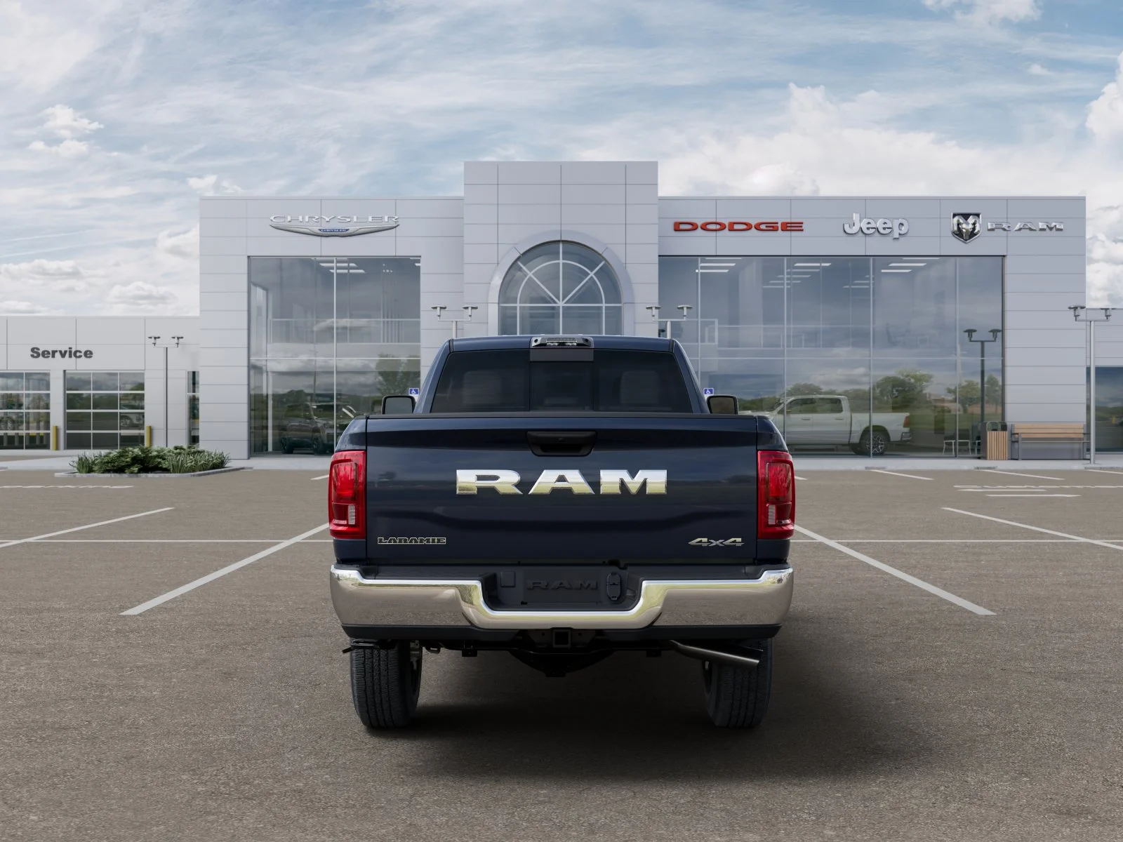 New 2025 Forged Blue Metallic Exterior Paint RAM Laramie image 33
