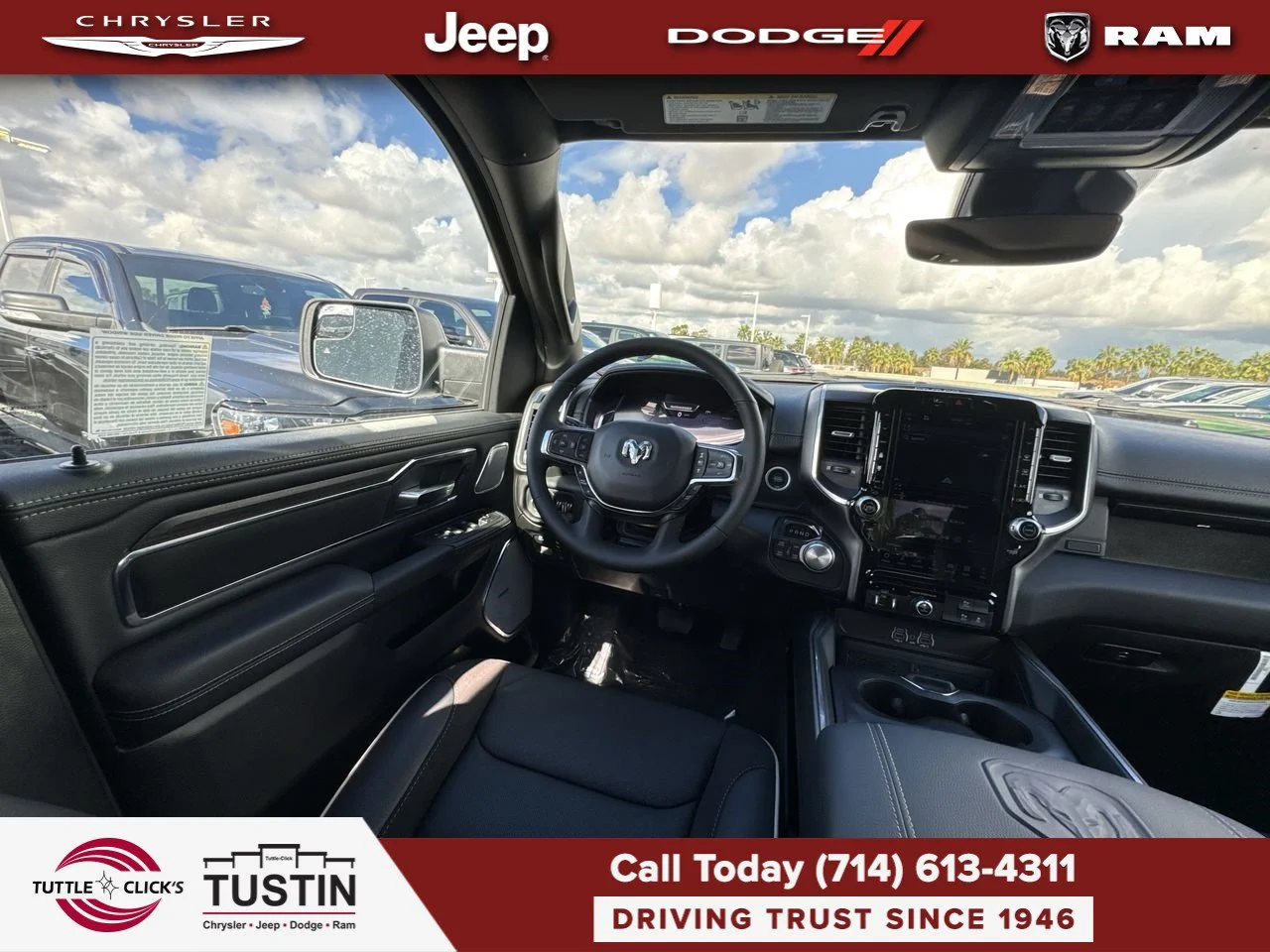 New 2027 Diamond Black Crystal Pearl-Coat Exterior Paint RAM Laramie image 7