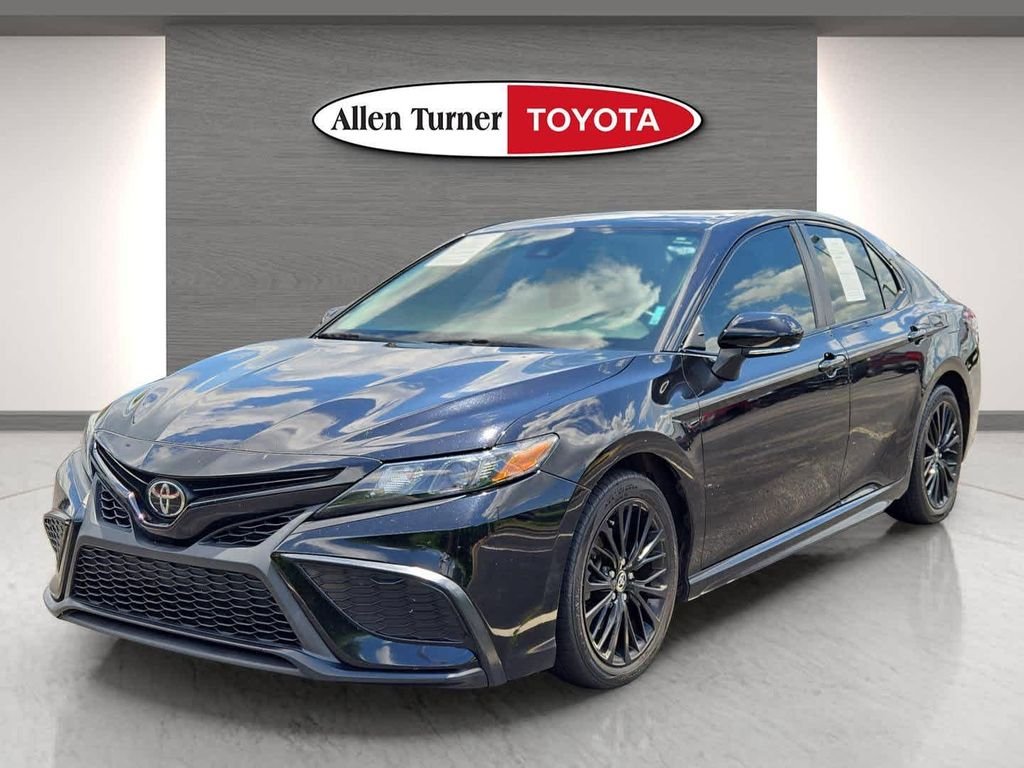 Used 2021 Black Toyota SE Nightshade image 3