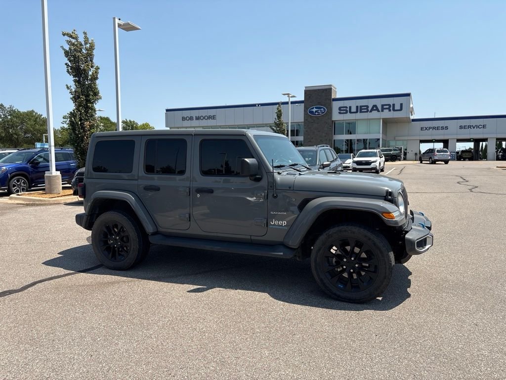 Used 2023 Gray Jeep Sahara 4xe image 1