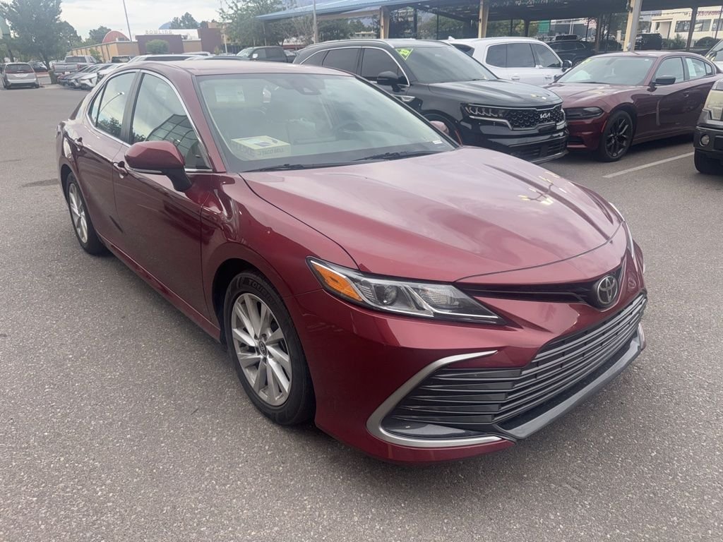 Used 2022 Red Toyota LE image 1