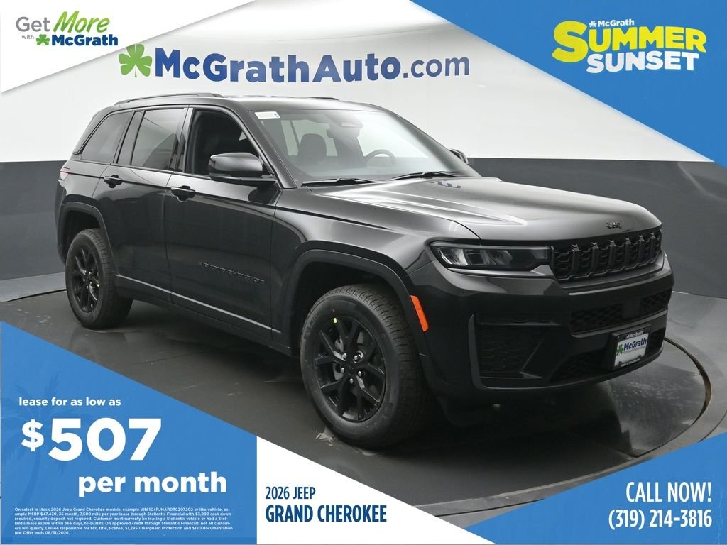 New 2026 Diamond Black Crystal Pearlcoat Jeep Altitude image 1