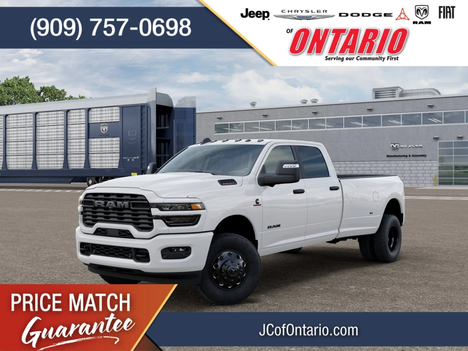 New 2026 Bright White Clear-Coat Exterior Paint RAM Big Horn image 1