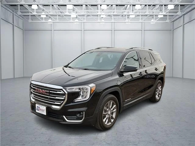 Used 2023 Red GMC SLT Front-Wheel Drive image 1
