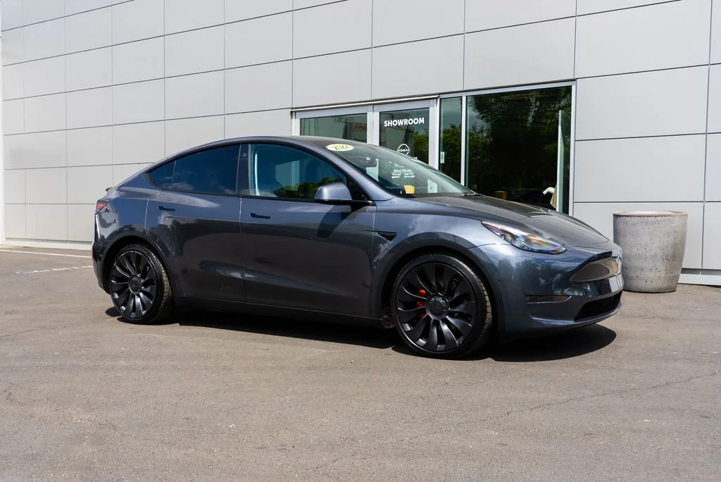 Used 2022 Gray Tesla Performance image 24