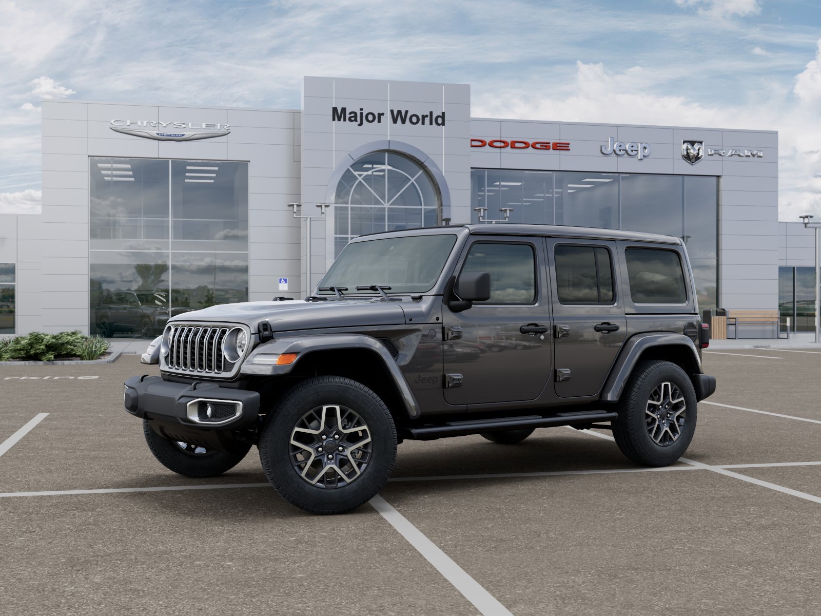 New 2026 Granite Crystal Metallic Clear-Coat Exterior Paint Jeep Sahara image 2