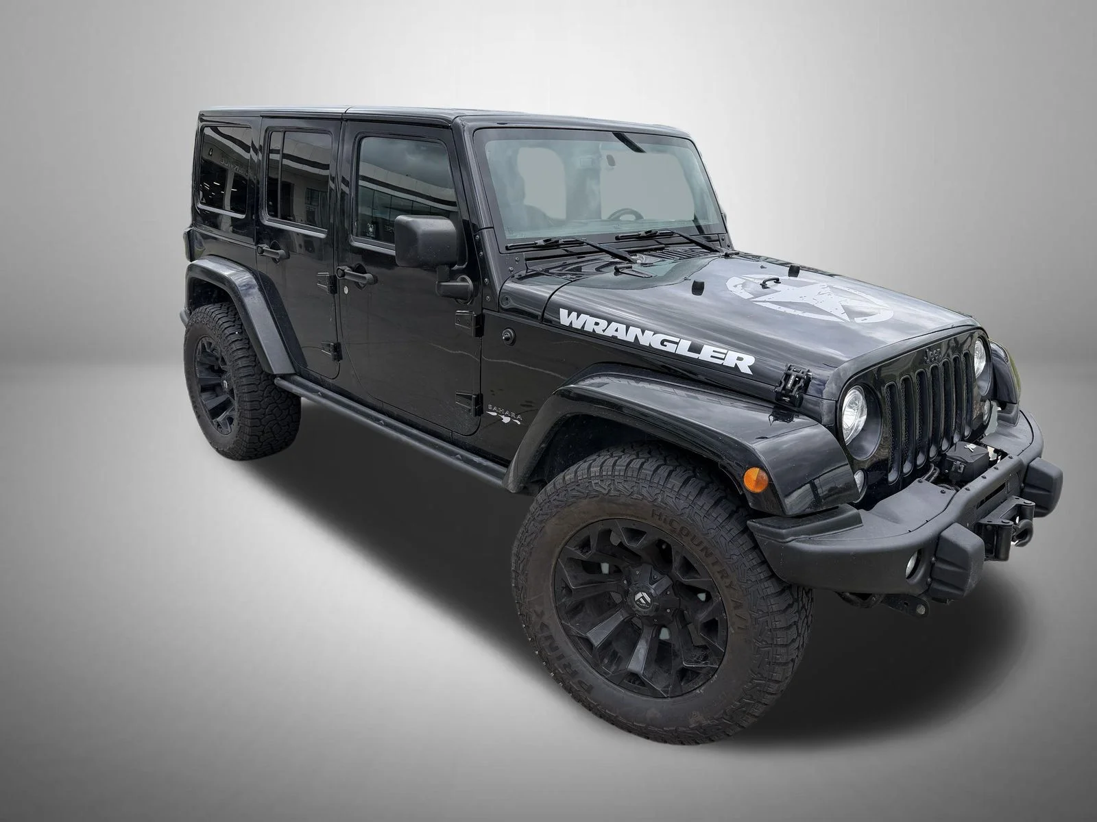 Used 2017 Black Jeep Unlimited Sahara image 2