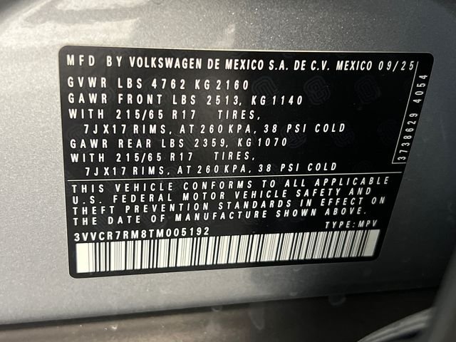 New 2026 Silver Volkswagen 2.0T S image 20