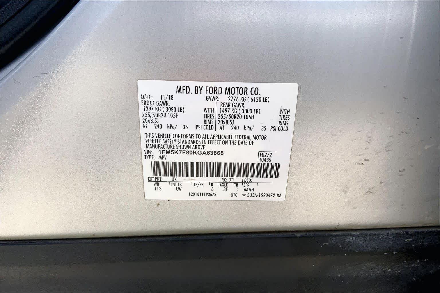Used 2019 Ingot Silver Ford Limited image 35