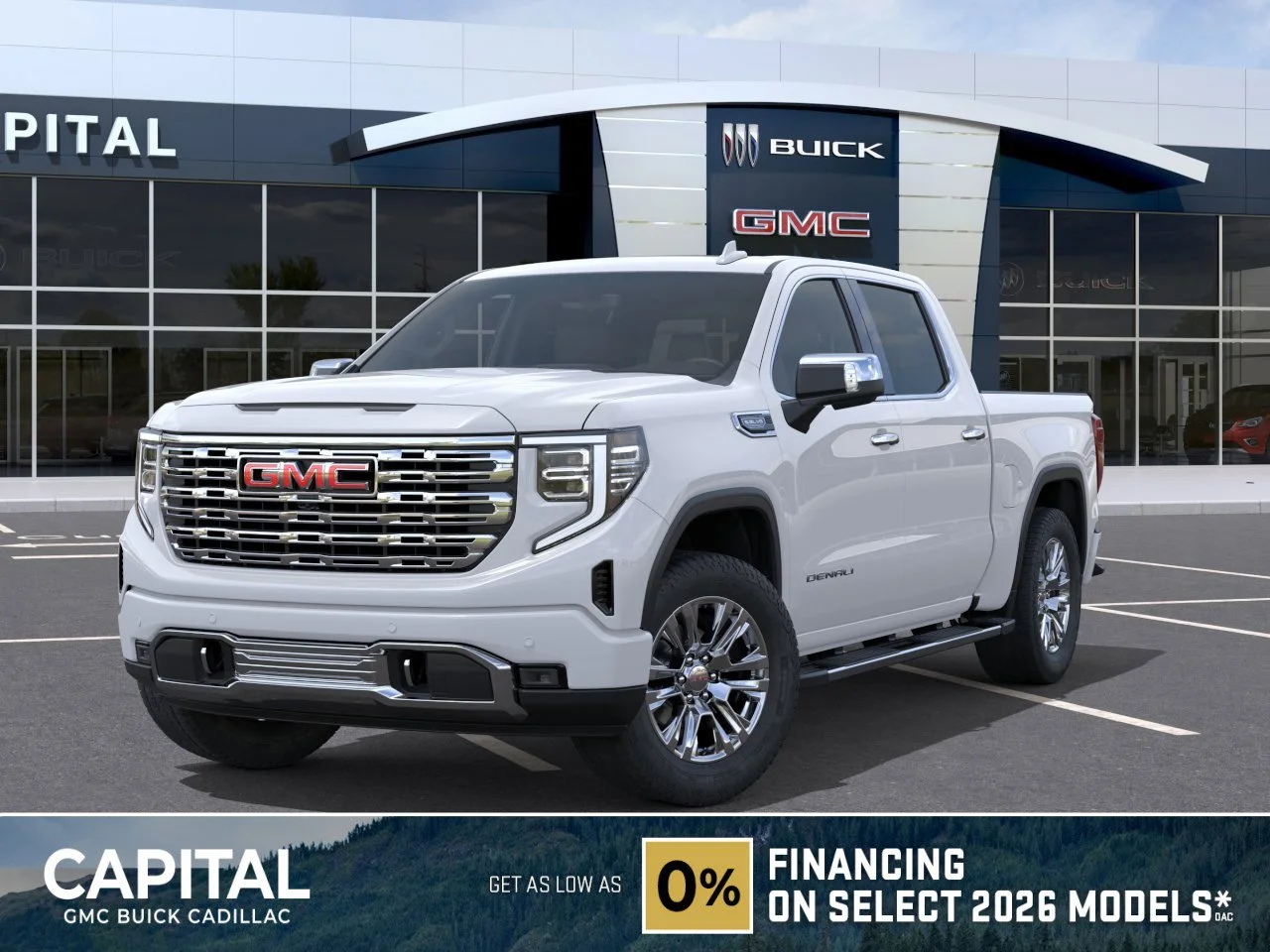 New 2026 Glacier White Tricoat GMC Denali image 1