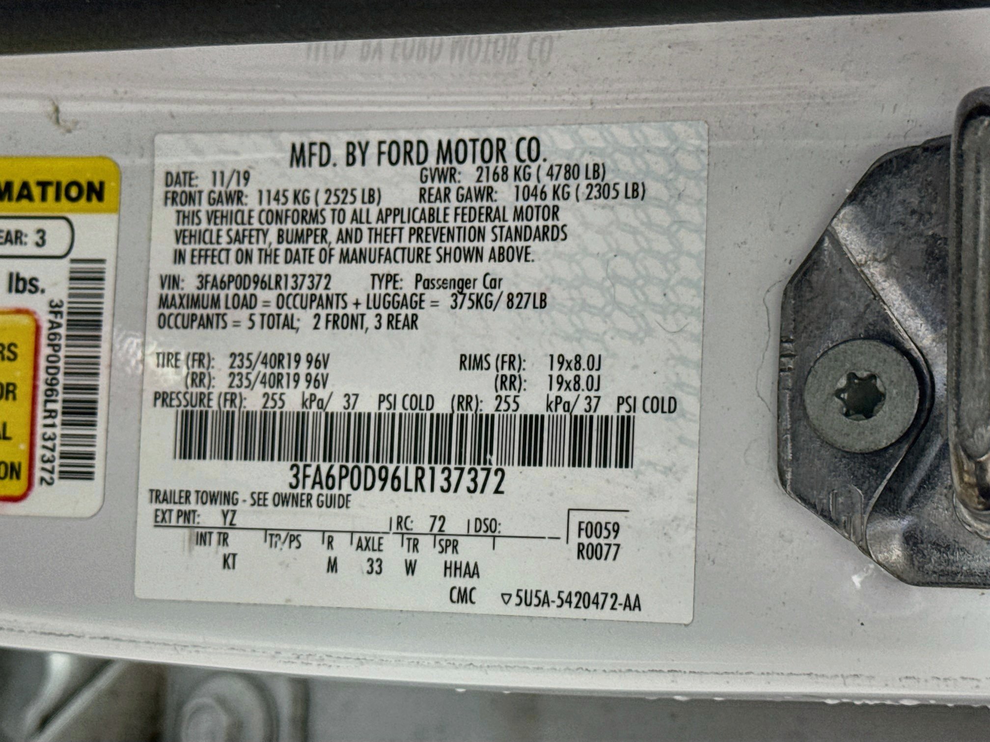 Used 2020 Oxford White Ford Titanium image 33