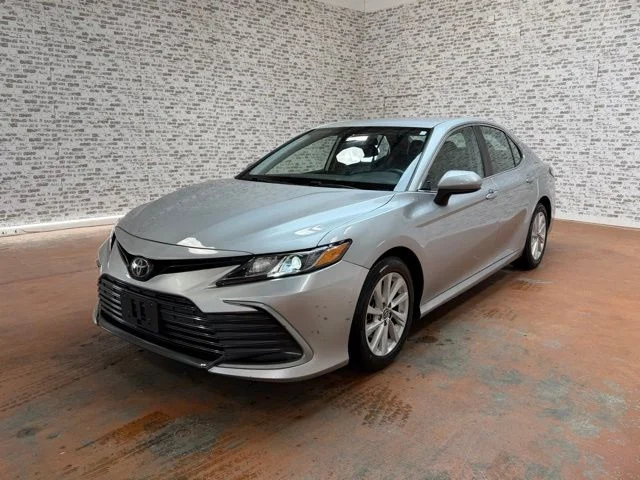 Used 2021 Celestial Silver Metallic Toyota LE image 3