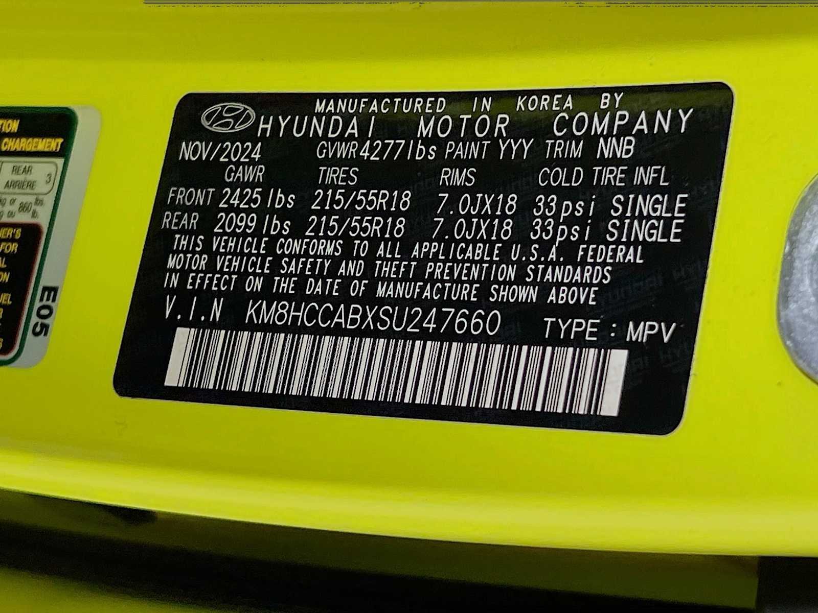 Used 2025 Neoteric Yellow Hyundai SEL Convenience image 29