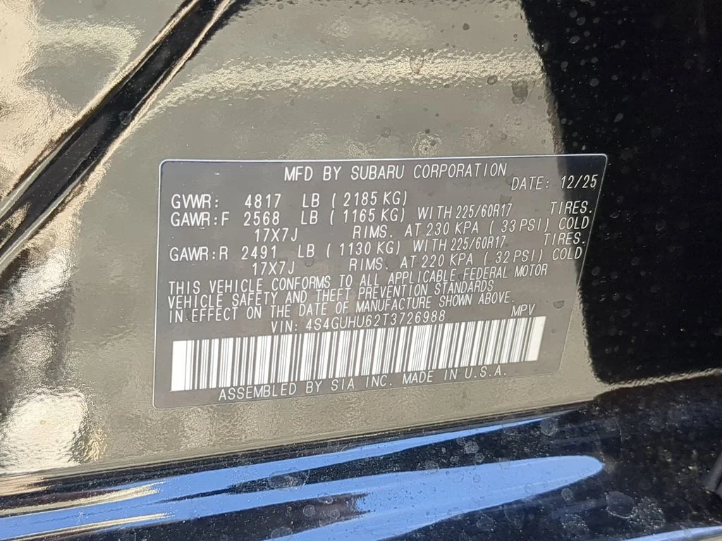 New 2026 CRYSTAL BLACK SILICA Subaru Wilderness image 33