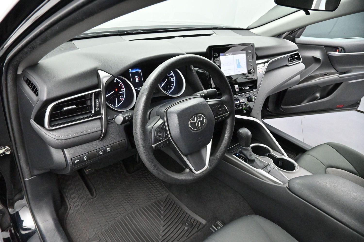 Used 2022 Midnight Black Metallic Toyota LE image 12