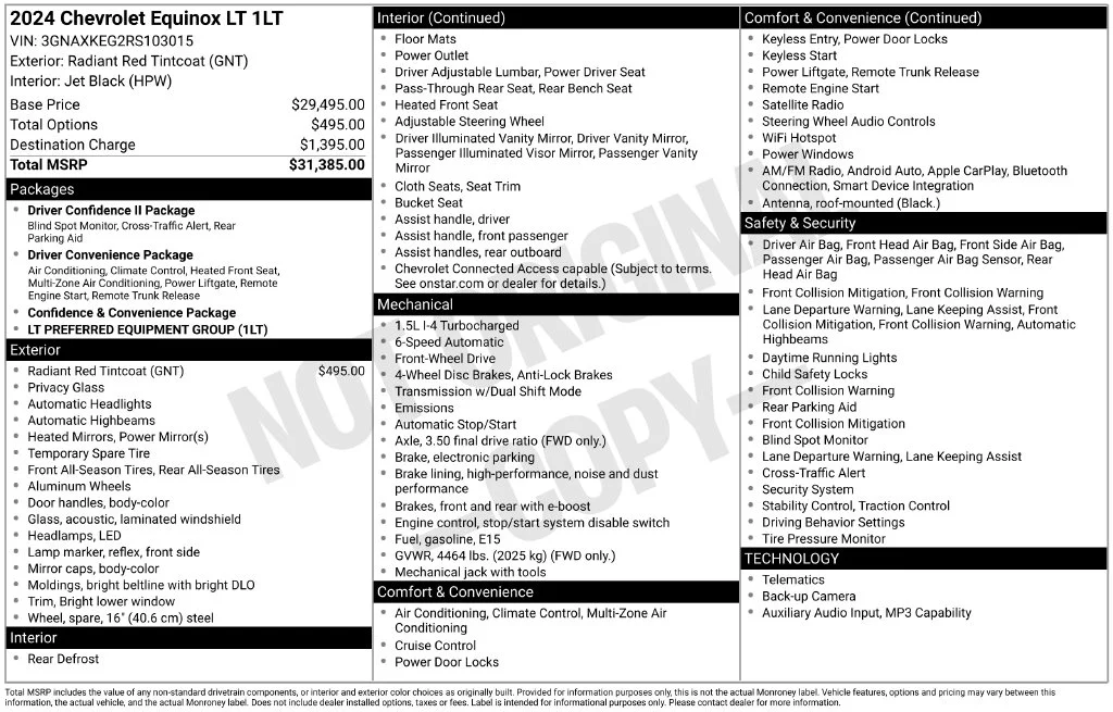 Used 2024 Red Chevrolet LT image 10