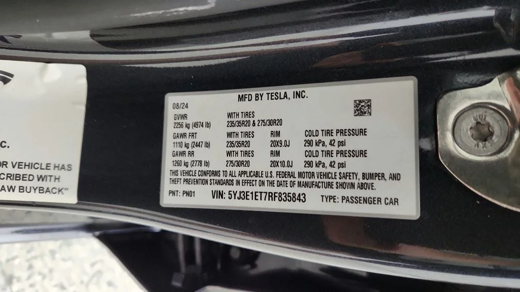 Used 2024 Stealth Grey Tesla Performance AWD image 65