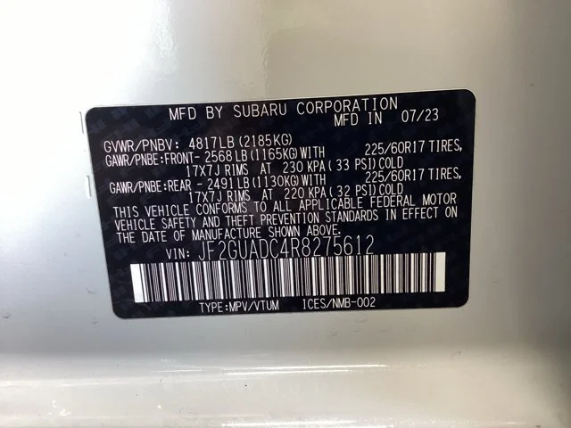 Certified Used 2024 Crystal White Pearl Subaru Premium image 16