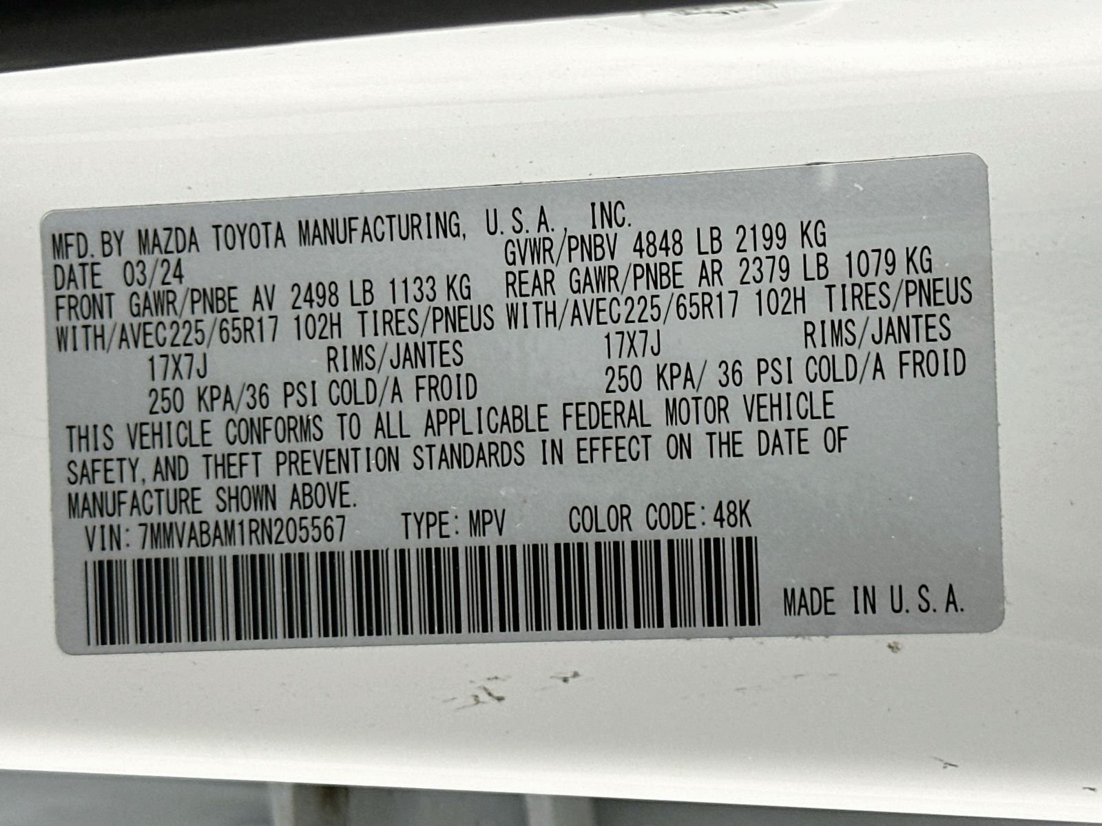 Certified Used 2024 Pearl Mazda 2.5 S Select Package image 31