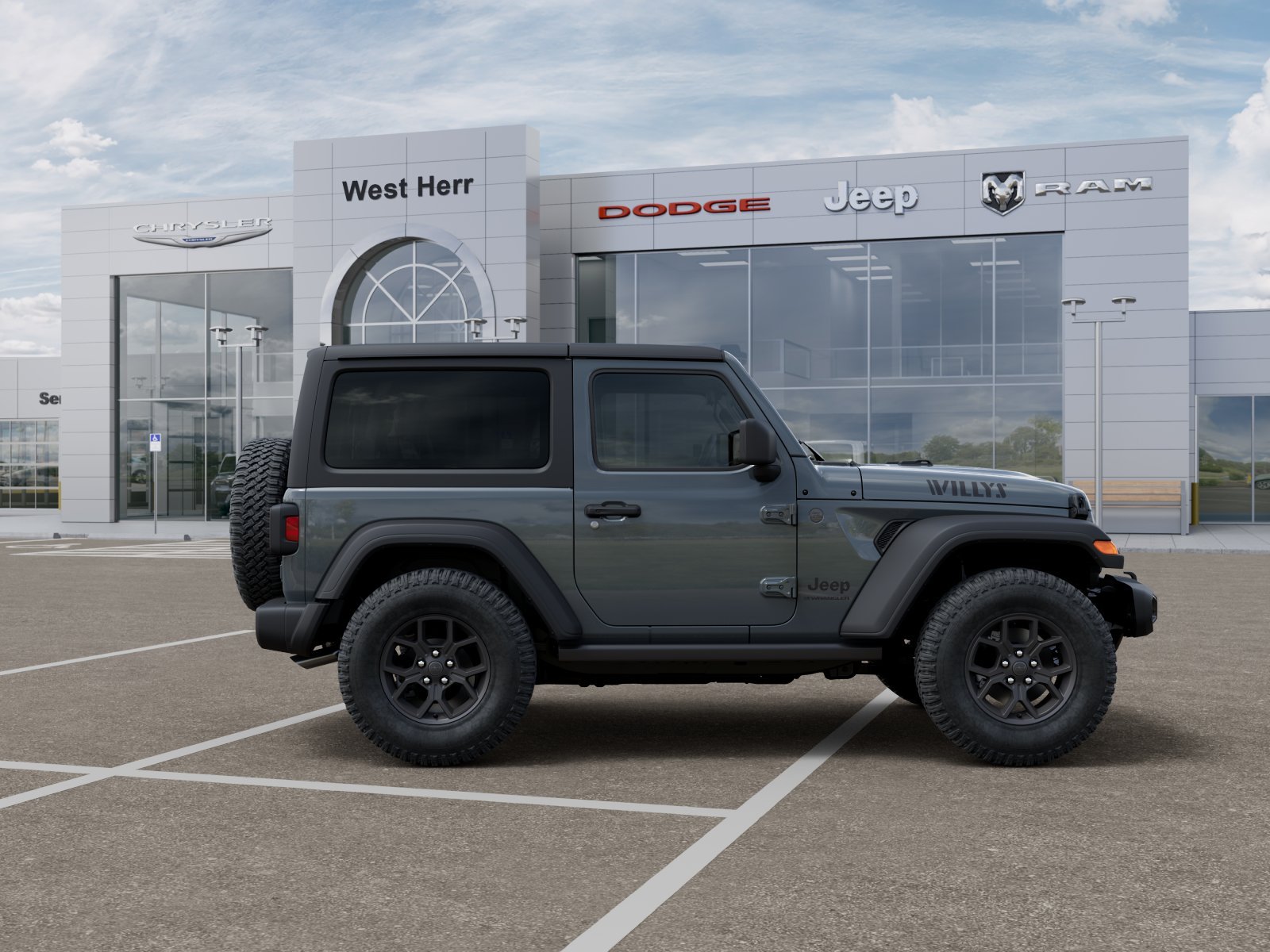 New 2026 Anvil Clear-Coat Exterior Paint Jeep WRANGLER 2-DOOR WILLYS image 47