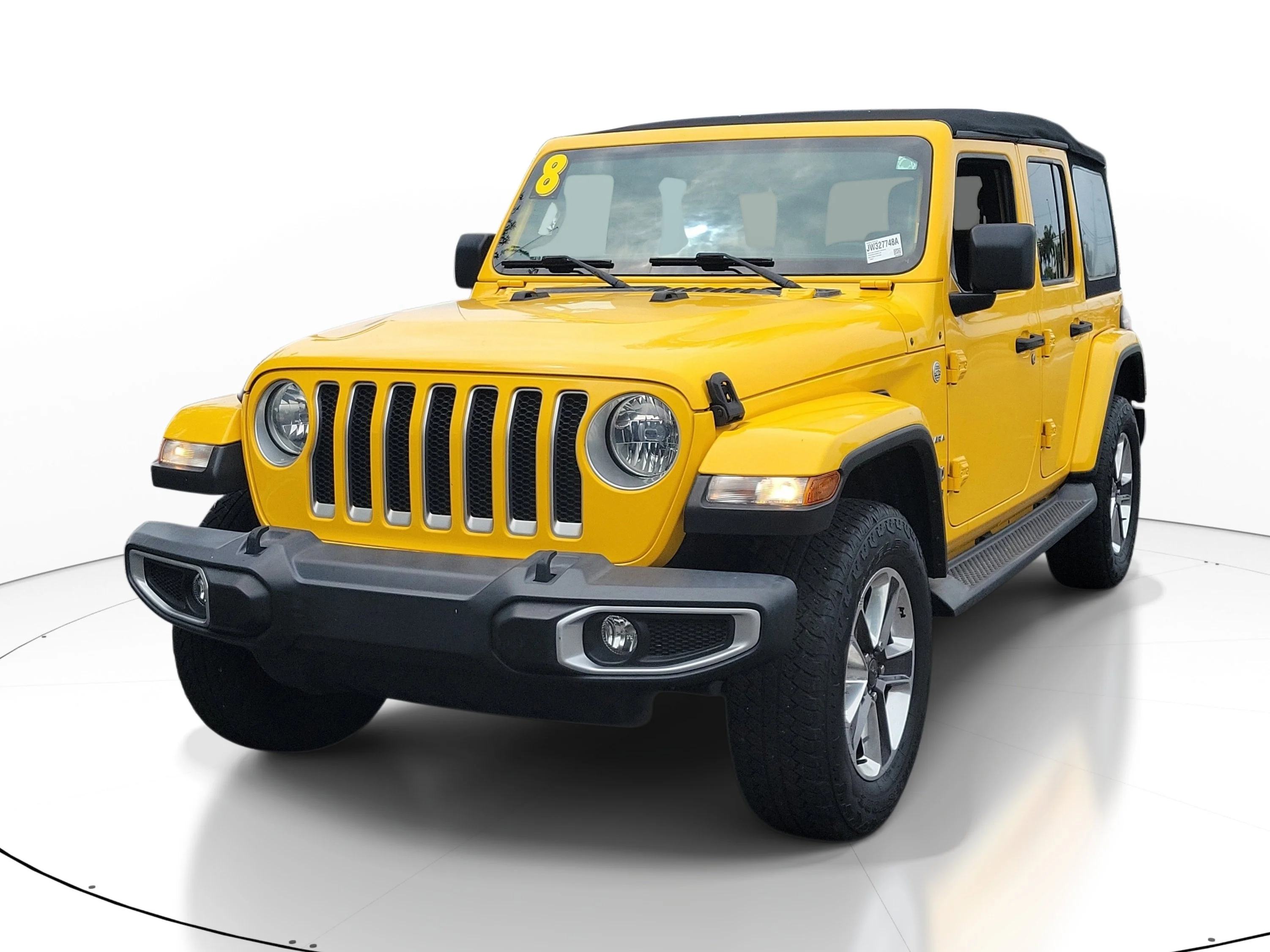 Used 2018 Hellayella Clearcoat Jeep Sahara image 3
