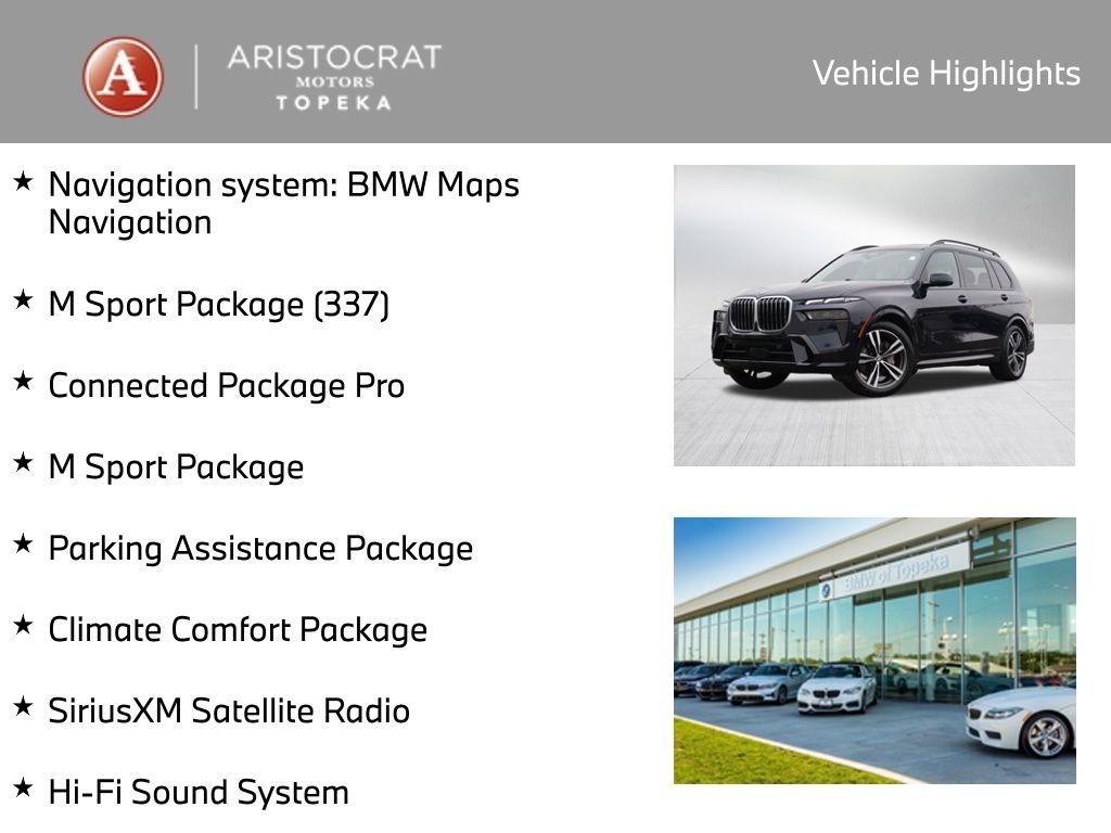 Used 2023 BMW X7 40i with VIN 5UX23EM0XP9R05695 for sale in Kansas City