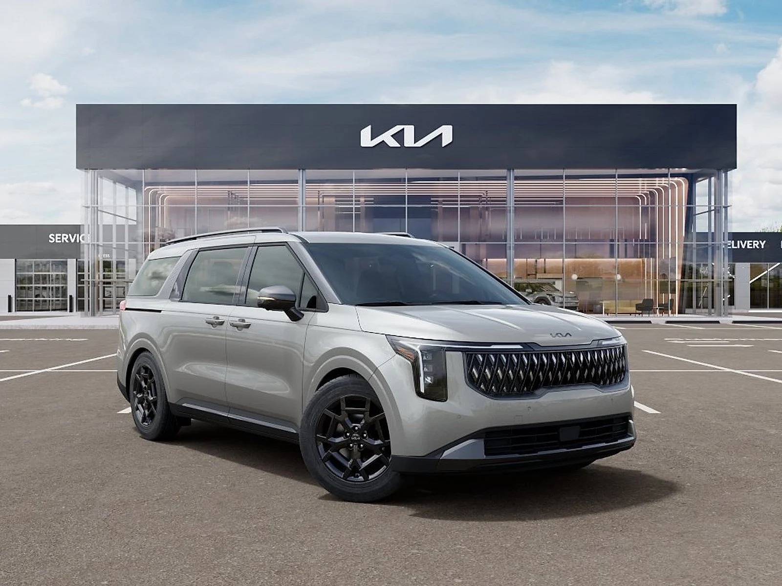New 2027 Ivory Silver Kia EX image 8