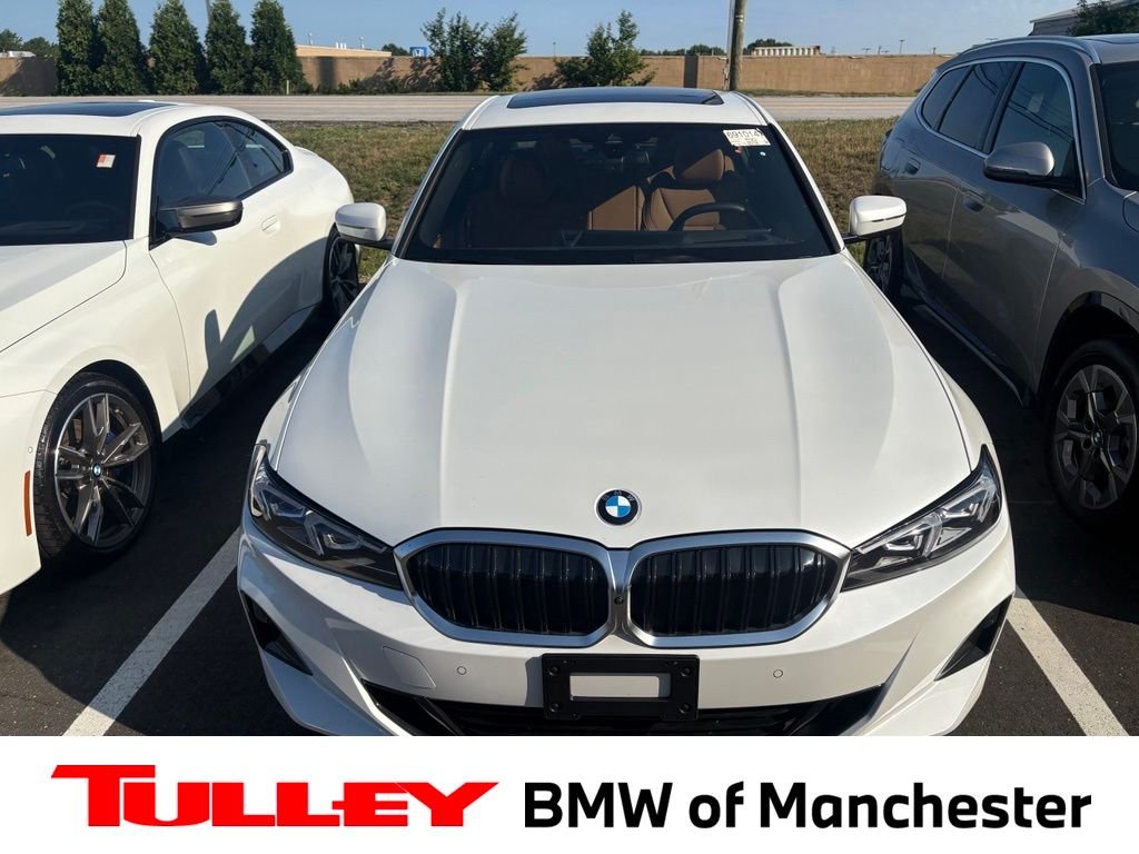 Certified Used 2025 Mineral White Metallic BMW 330i xDrive image 1