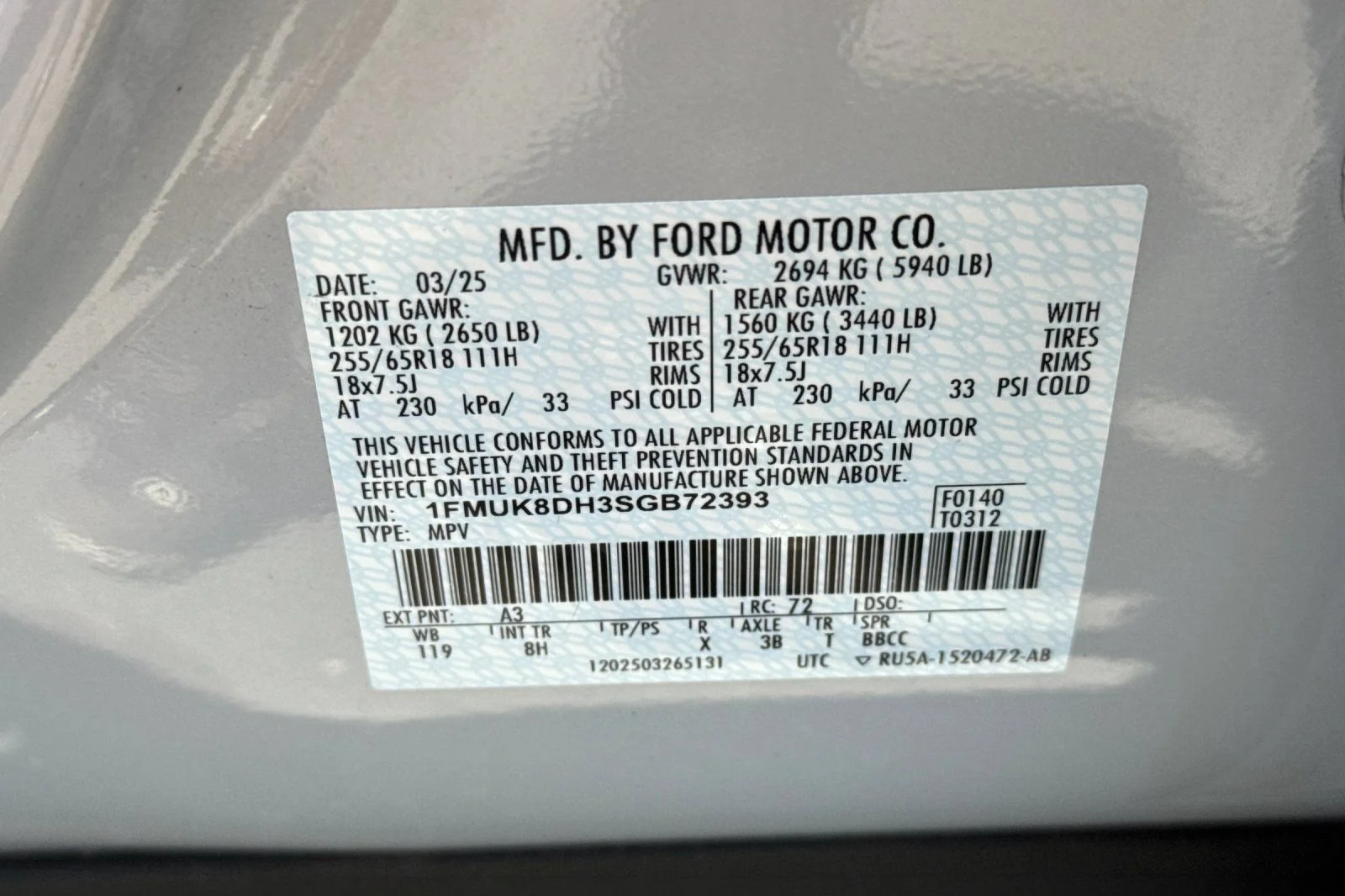 Used 2025 White Ford Active image 36