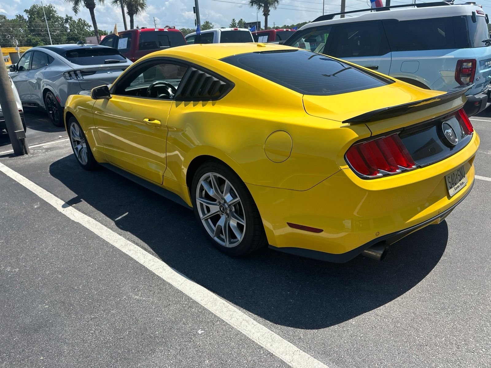 Used 2015 Yellow Ford EcoBoost Premium image 3