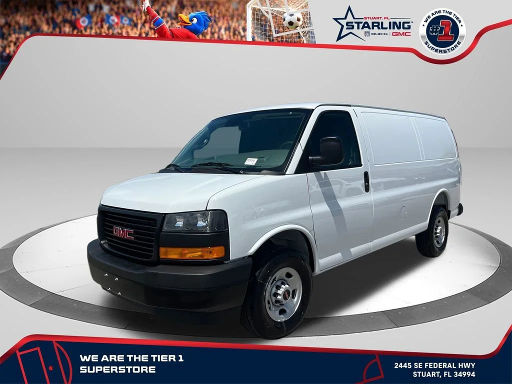 New 2026 Summit White GMC Work Van image 1