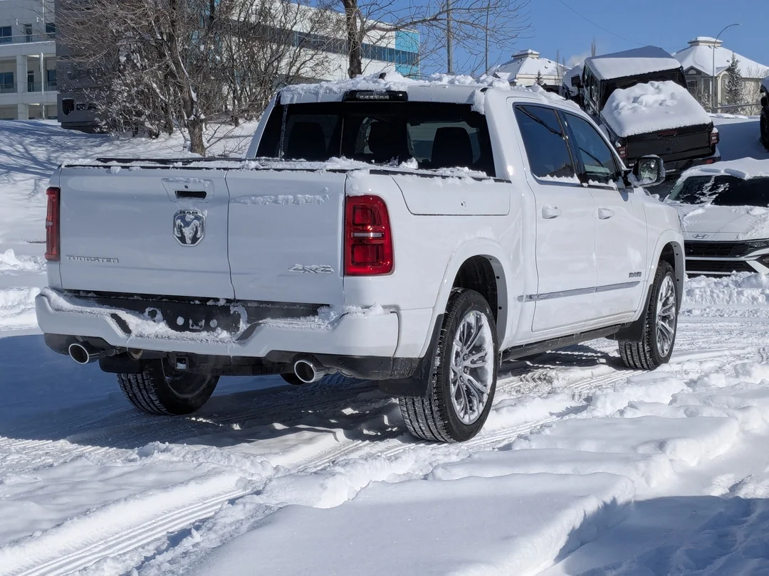 New 2026 White RAM Tungsten - - 4x4 - Hurricane HO Turbo - Multi-Function Tailgate - Prem Lthr & More! image 8