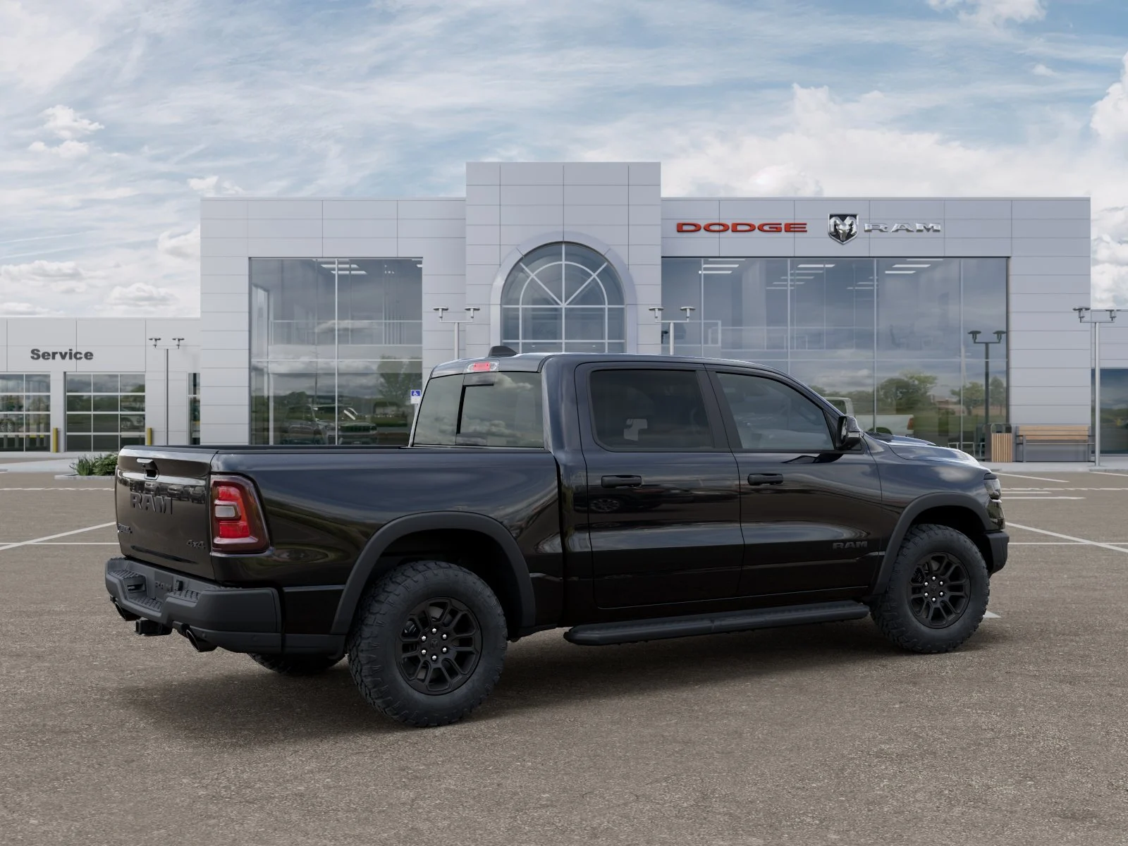 New 2026 Diamond Black Crystal Pearl-Coat Exterior Paint RAM Rebel image 31