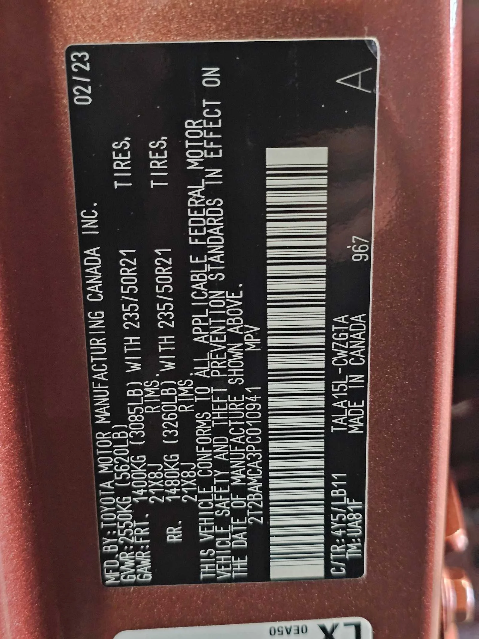 Used 2023 Copper Crest Lexus 350 image 37