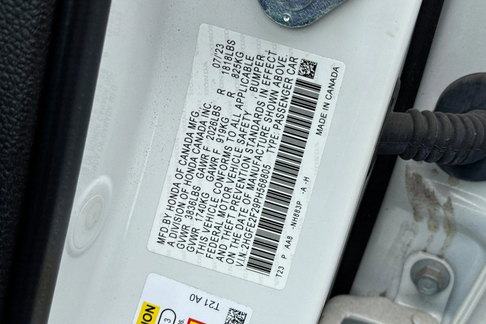 Certified Used 2023 White Honda LX image 34