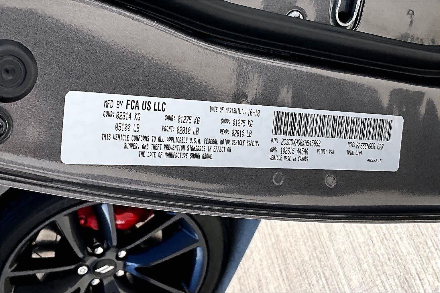 Used 2019 Granite Pearlcoat Dodge GT image 32