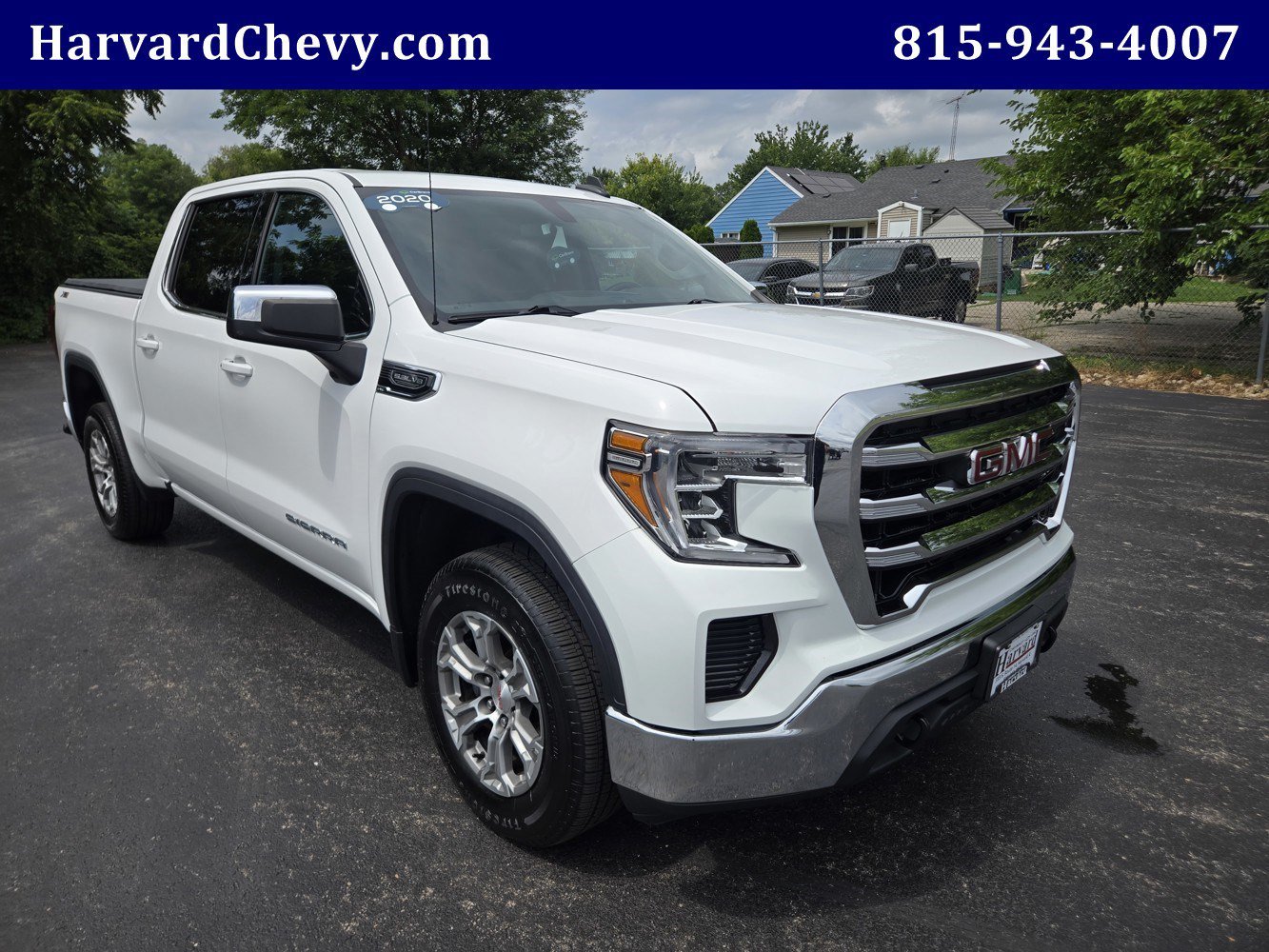 Used 2020 SUMMIT WHITE GMC SLE image 1