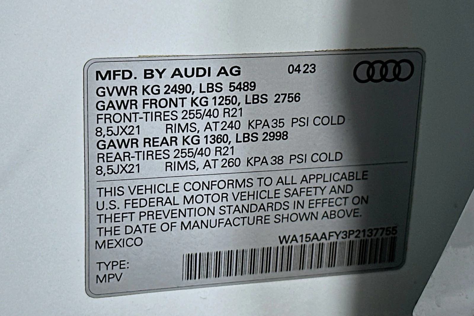 Used 2023 Glacier White Metallic Audi S line Premium Plus image 24