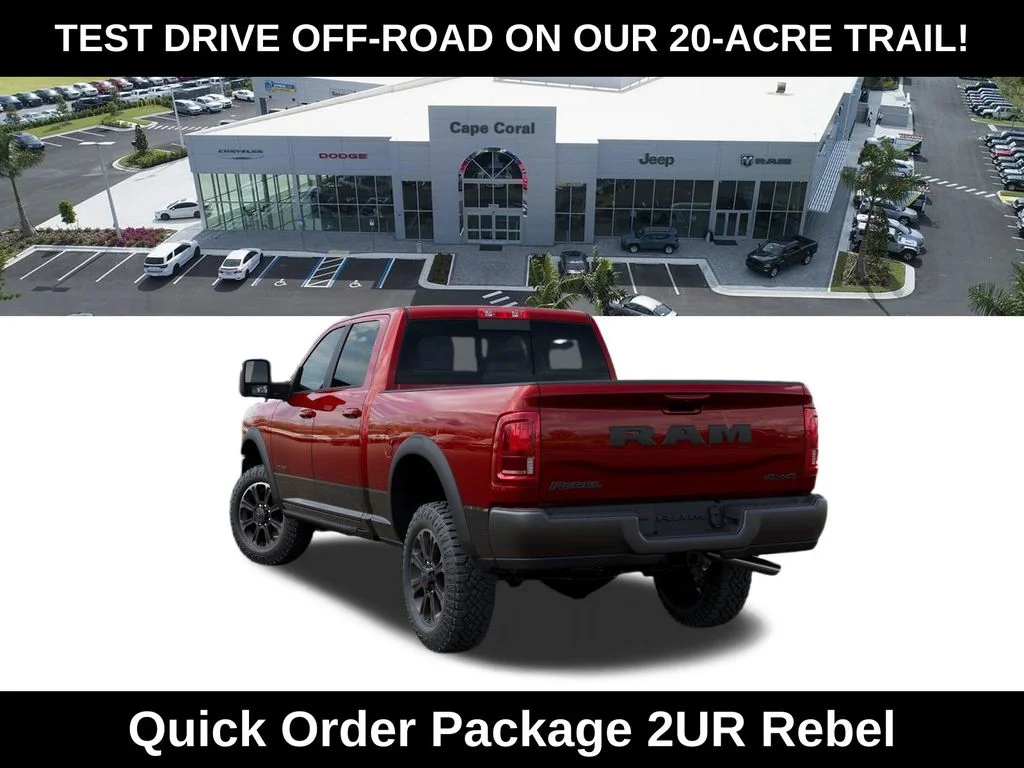 New 2026 Molten Red Pearl-Coat Exterior Paint RAM Rebel image 3