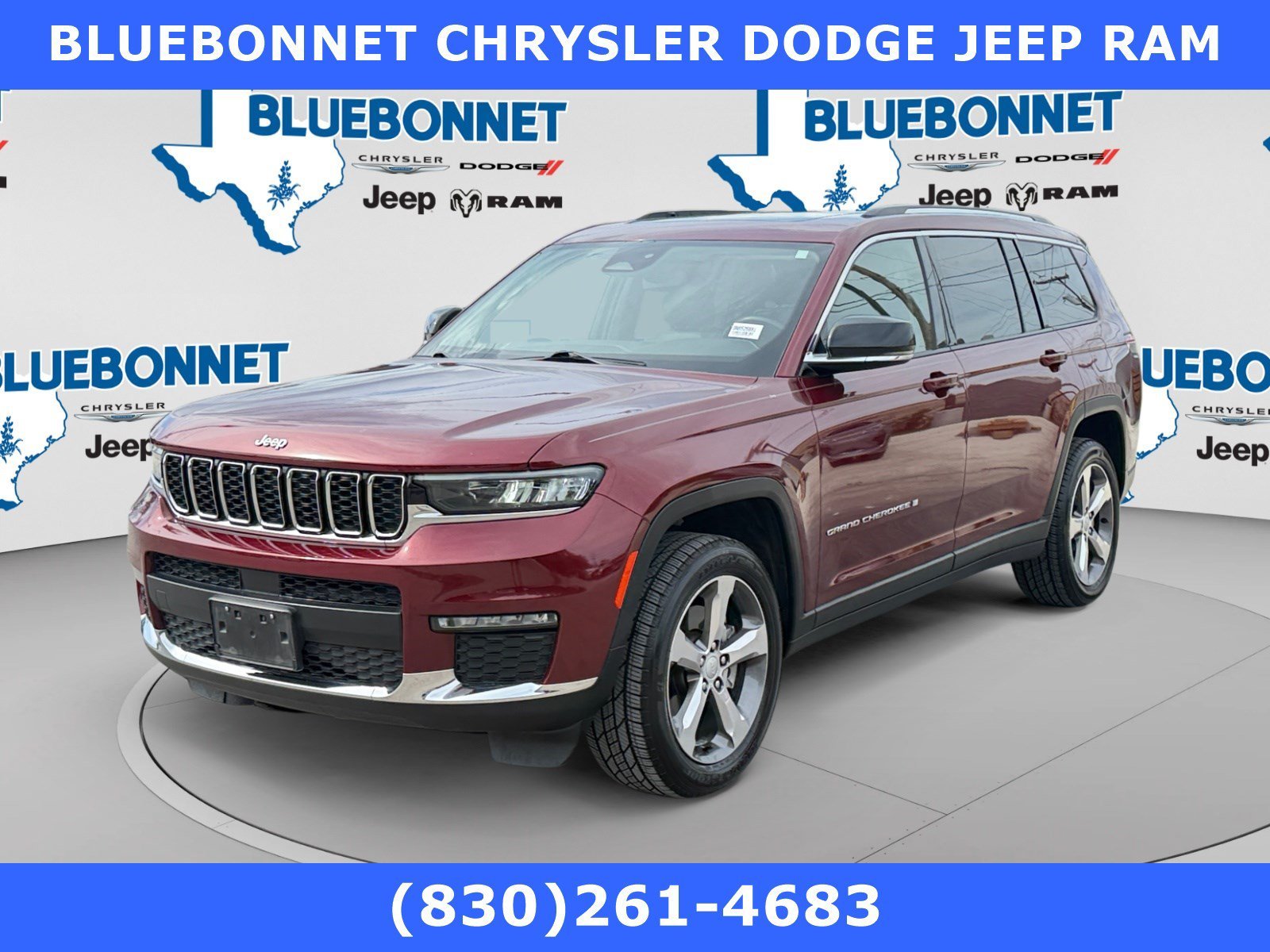 Certified Used 2022 Velvet Red Pearlcoat Jeep Limited image 1