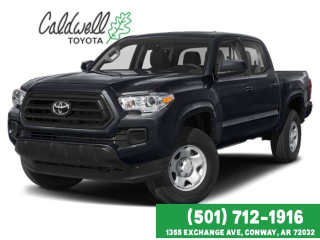 Midnight Black Metallic 2021 Toyota Tacoma SR I4 Double Cab RWD Pickup Truck 4X2