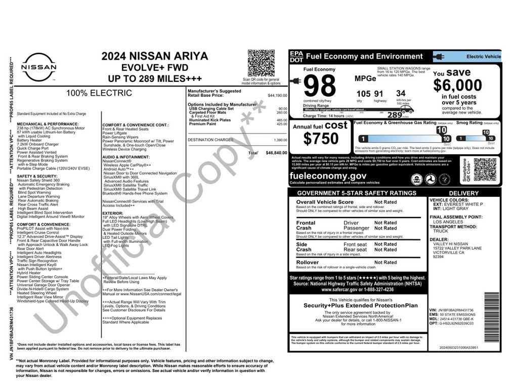 Used 2024 White Nissan EVOLVE+ image 4