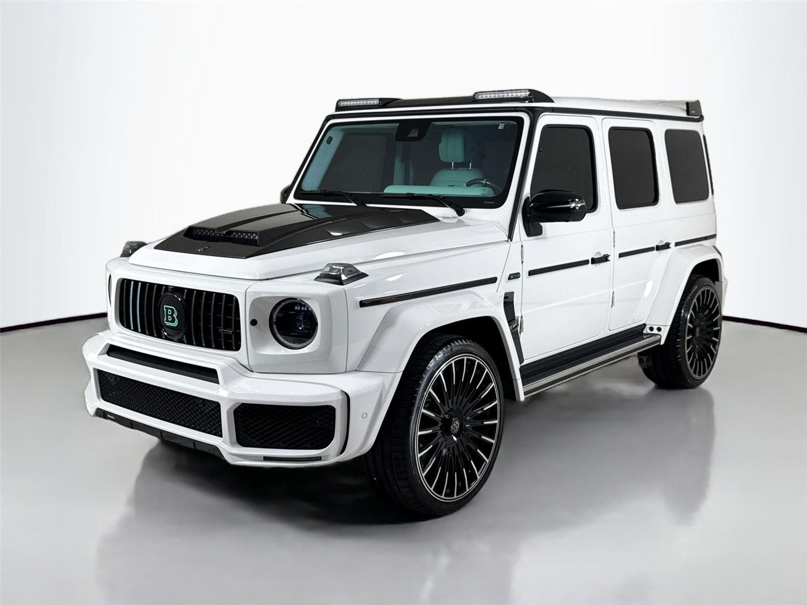 Used 2024 Polar White Mercedes-Benz AMG® G 63  Brabus Custom Widebody / Custom Tiffany Interior image 10