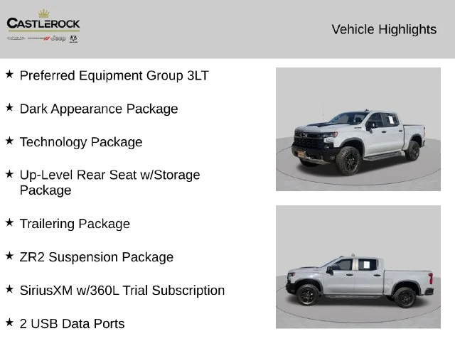 Certified Used 2025 Gray Chevrolet ZR2 image 2