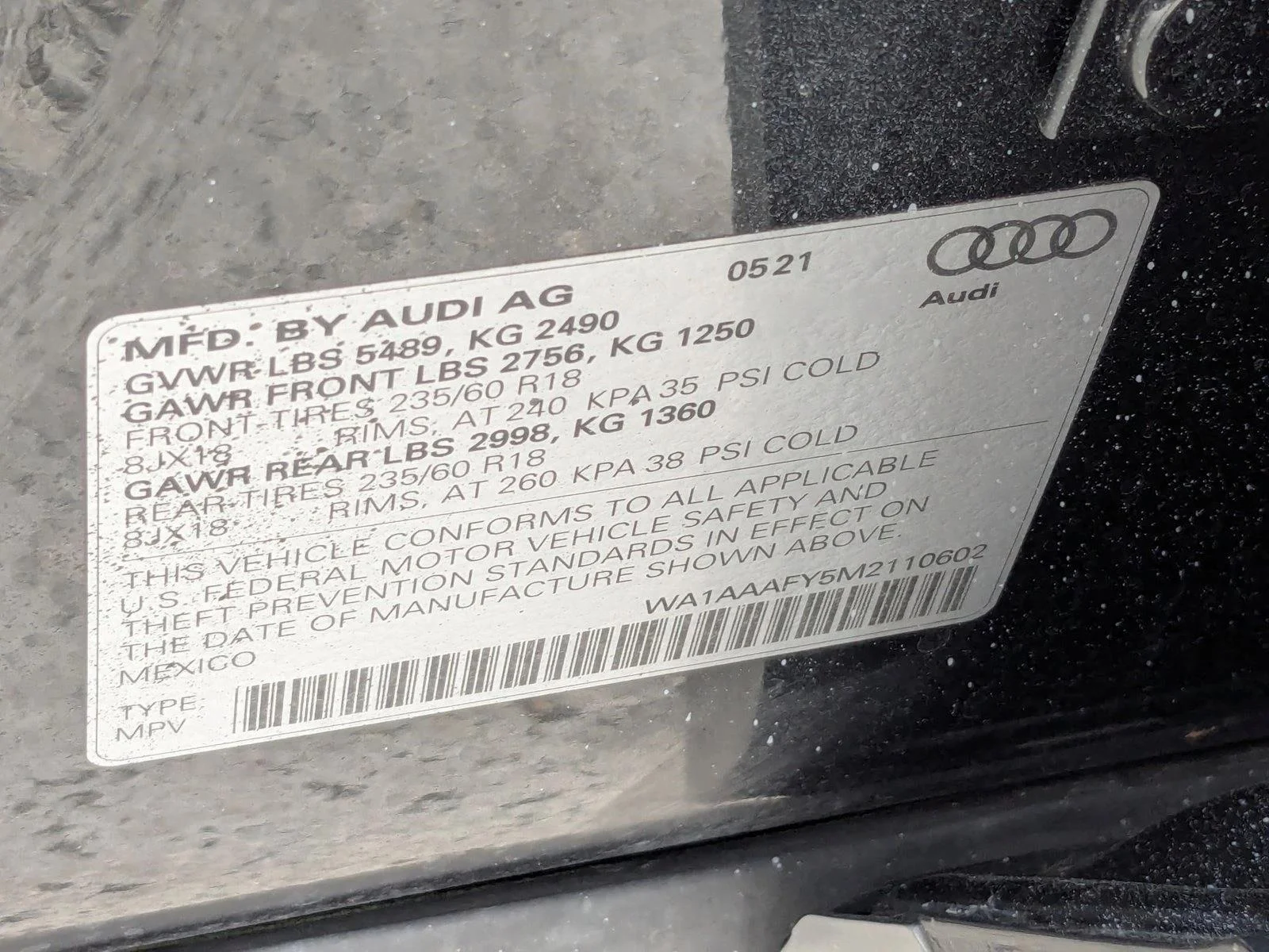 Used 2021 Manhattan Gray Metallic Audi Premium image 17