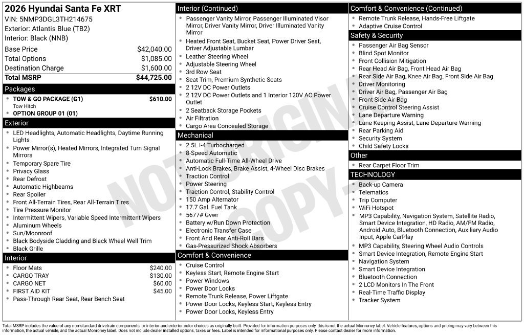 New 2026 Blue Hyundai XRT image 6