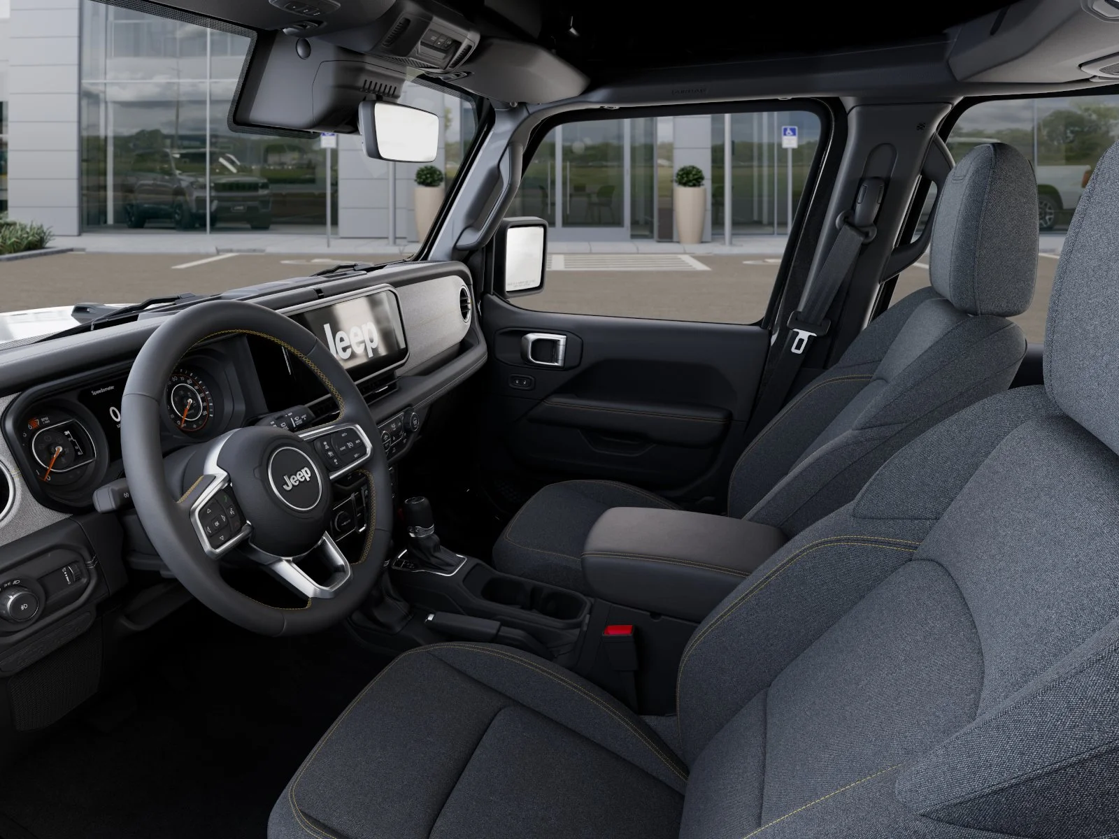 New 2025 Granite Crystal Metallic Clear-Coat Exterior Paint Jeep Sahara image 40